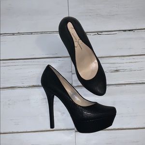 3” black heels